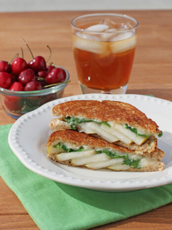 Grilled Brie and Pear Sandwiches