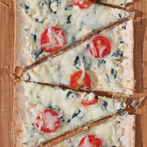 Spinach Artichoke Flatbreads