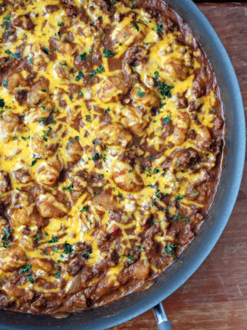 Spicy Taco Gnocchi Skillet