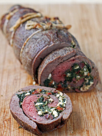 Spinach and Feta Stuffed Flank Steak