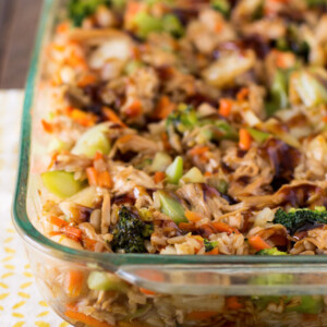 Teriyaki Chicken and Rice Casserole