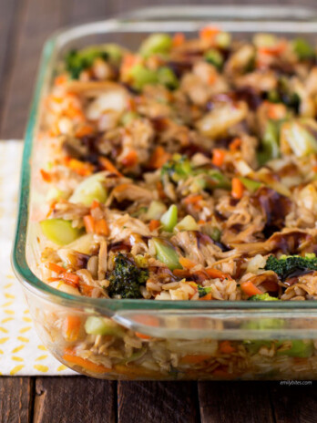 Teriyaki Chicken and Rice Casserole