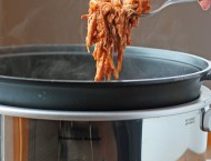 Slow Cooker Apple Bacon BBQ Pulled Pork