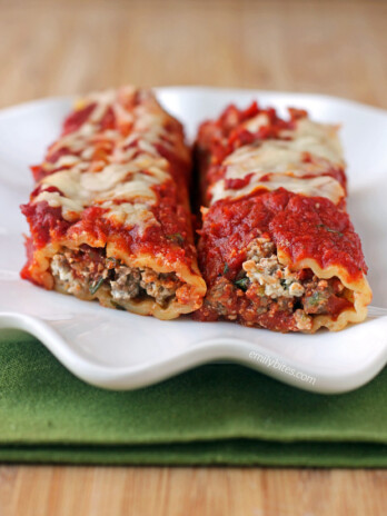 Beef and Sausage Manicotti