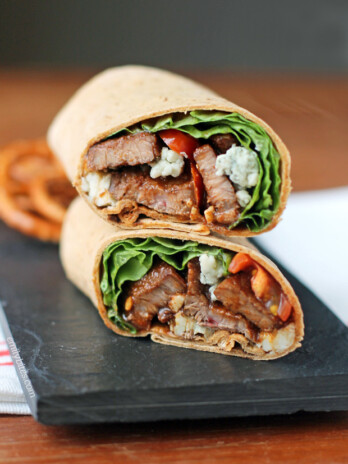 Black and Blue Steak Wraps