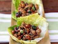 Cashew and Basil Chicken Lettuce Wraps
