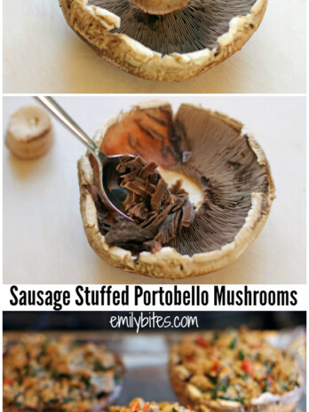 Sausage Stuffed Portobello Mushrooms