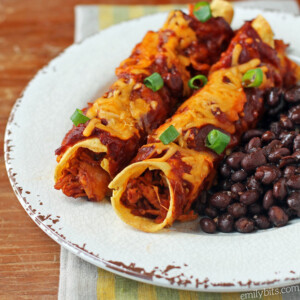 Buffalo Chicken Enchiladas