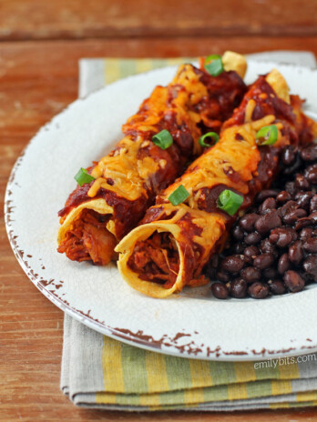 Buffalo Chicken Enchiladas