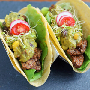 Spicy Steak Tacos with Southwestern Guacamole