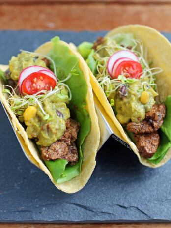Spicy Steak Tacos with Southwestern Guacamole