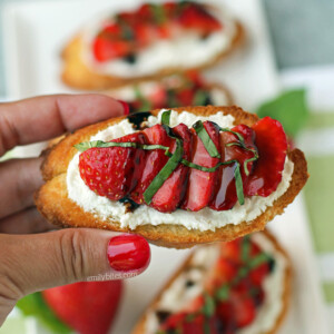 Strawberry Balsamic Bruschetta