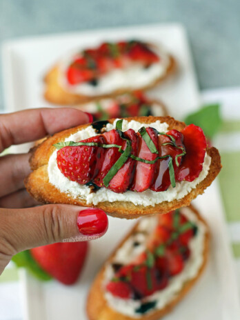 Strawberry Balsamic Bruschetta