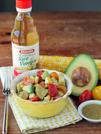 Avocado Bacon Corn Panzanella Salad