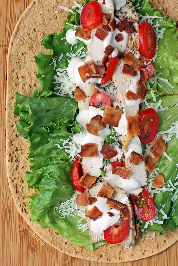 Chicken Caesar Wraps
