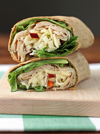 Apple Cheddar Turkey Wraps