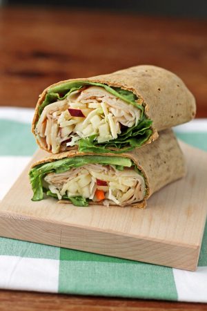 Apple Cheddar Turkey Wraps - Emily Bites