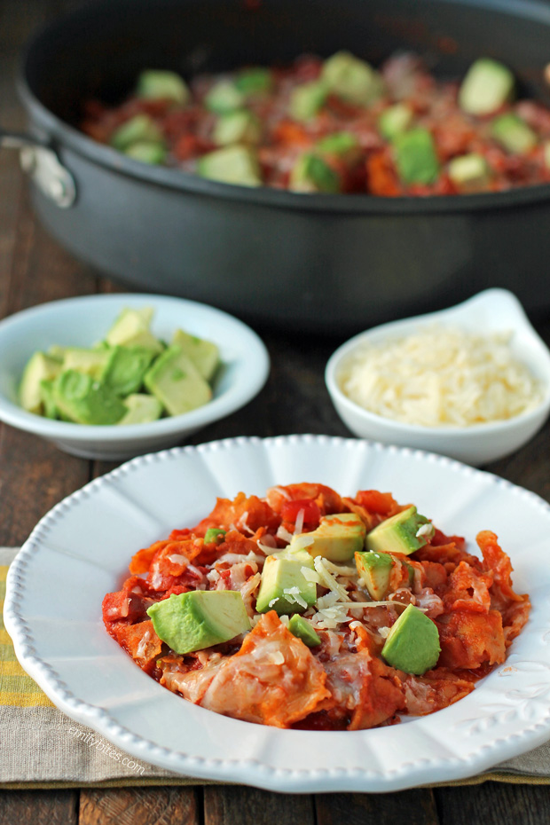 Smoked Sausage Chilaquiles Emily Bites