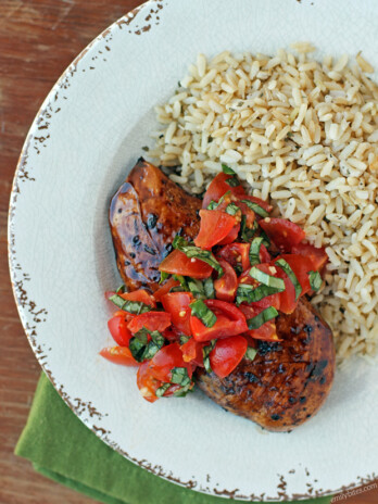 Bruschetta Topped Balsamic Chicken