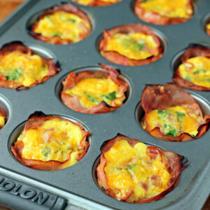 Ham and Cheese Egg Cups