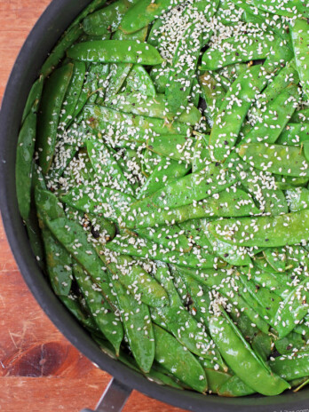 Lemon Sesame Snow Peas