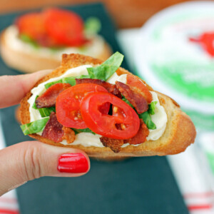Cheesy BLT Crostini