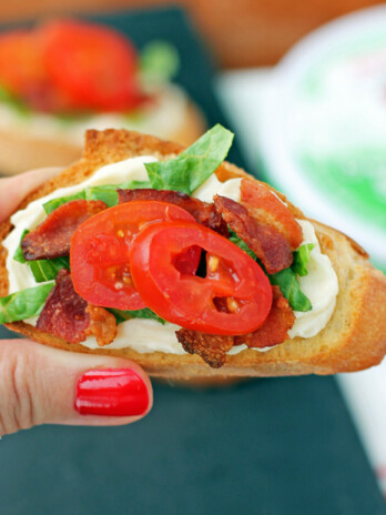 Cheesy BLT Crostini