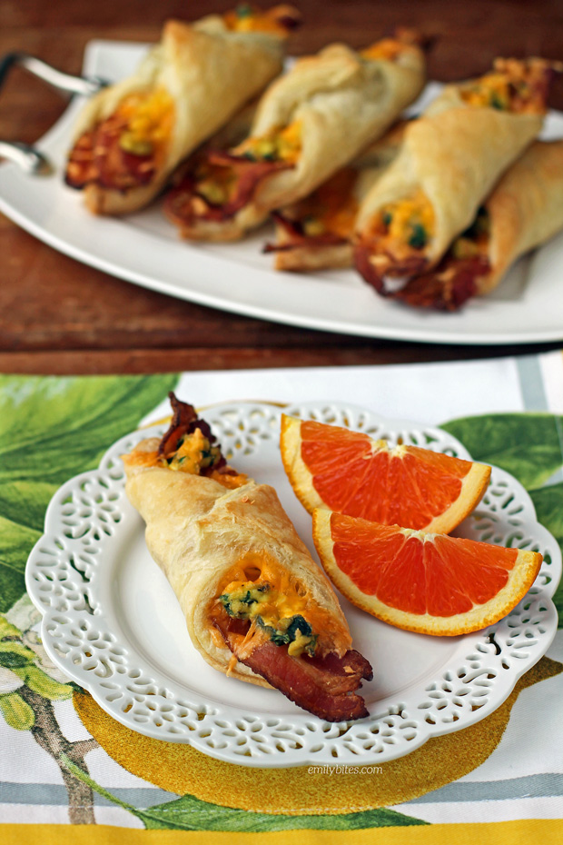 Bacon Egg and Cheese Breakfast Pastries Emily Bites