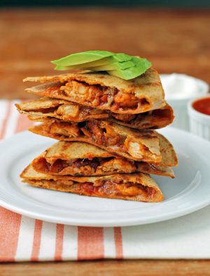 Easy Chicken Quesadillas - Emily Bites