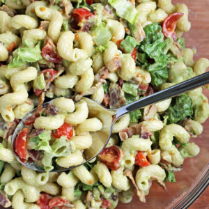 Avocado BLT Pasta Salad