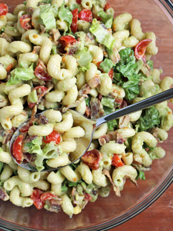 Avocado BLT Pasta Salad