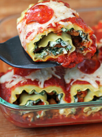 Pizza Lasagna Roll-Ups