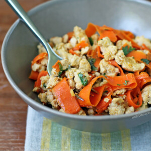 Thai Turkey with Carrot Noodles