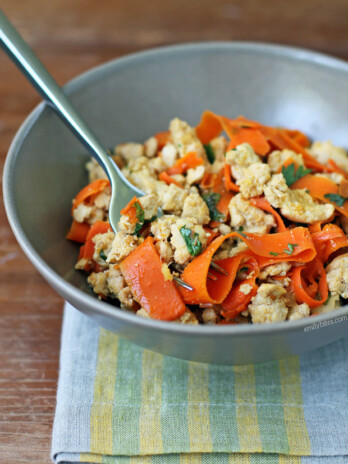 Thai Turkey with Carrot Noodles