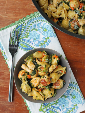 Italian Wedding Pasta Skillet