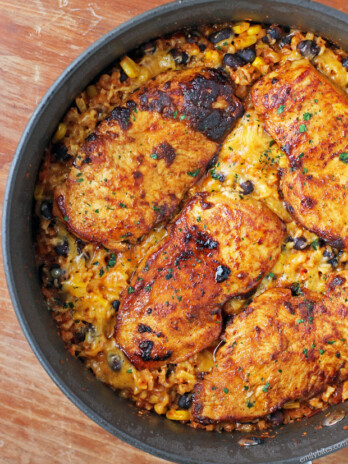Mexican Chicken Cauliflower Rice Skillet