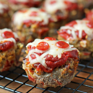 Pizza Meatloaf Muffins