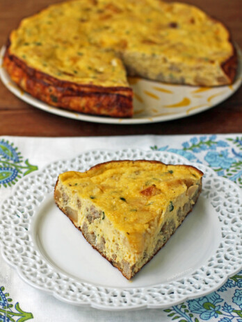 Sausage Apple Cheddar Frittata