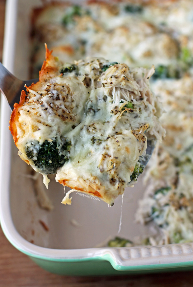 Bubble Up Chicken Alfredo Bake Emily Bites