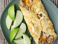 Turkey Sausage and Cheddar Omelet