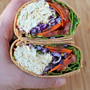 Chicken Hummus Veggie Wrap