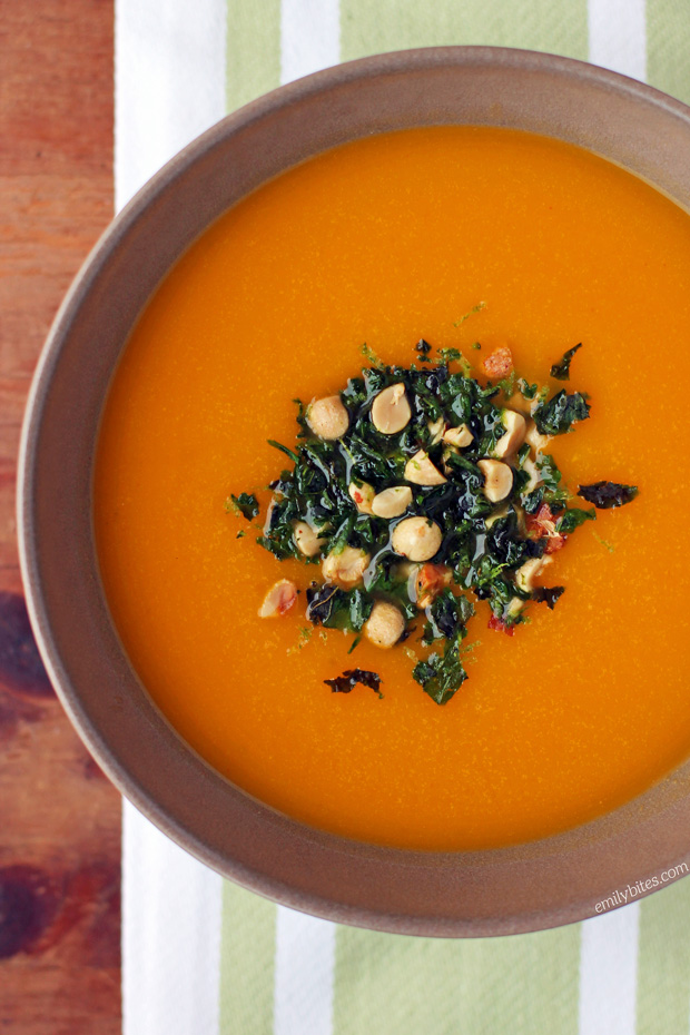 Slow Cooker Thai Butternut Squash Soup - Emily Bites-image