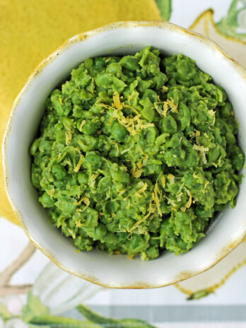 Lemon Pepper Mushy Peas