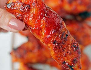 Barbecue Bacon Wrapped Chicken Tenders