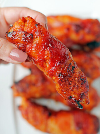 Barbecue Bacon Wrapped Chicken Tenders