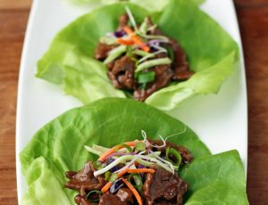 Teriyaki Steak Lettuce Wraps