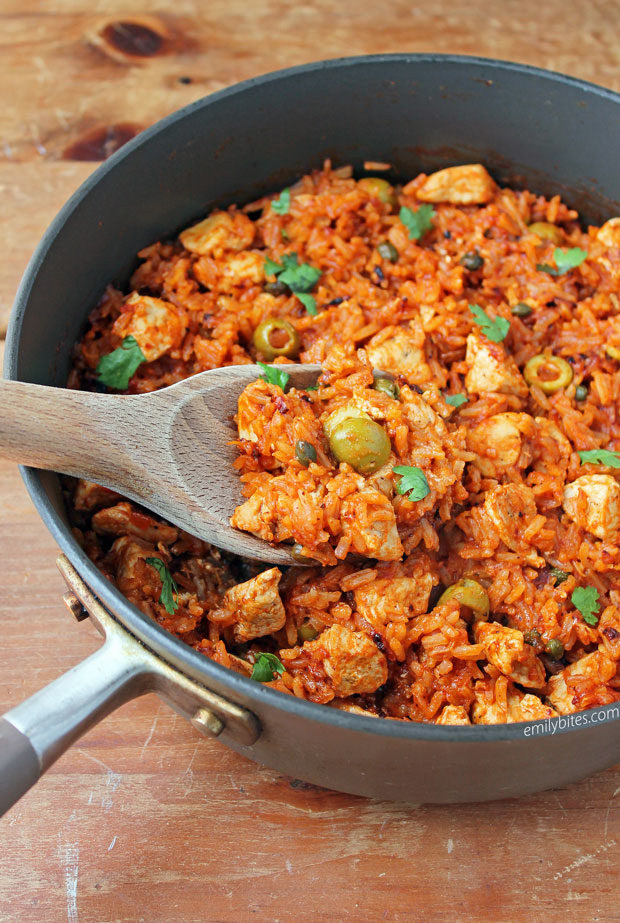 Spanish Chicken and Rice Skillet