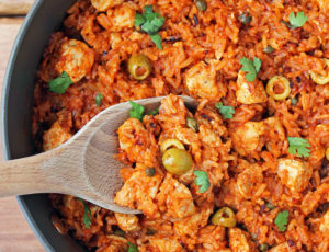 Spanish Chicken and Rice Skillet