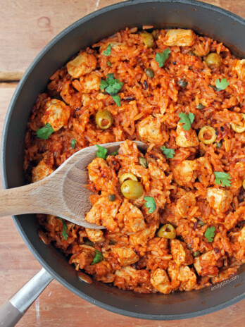 Spanish Chicken and Rice Skillet