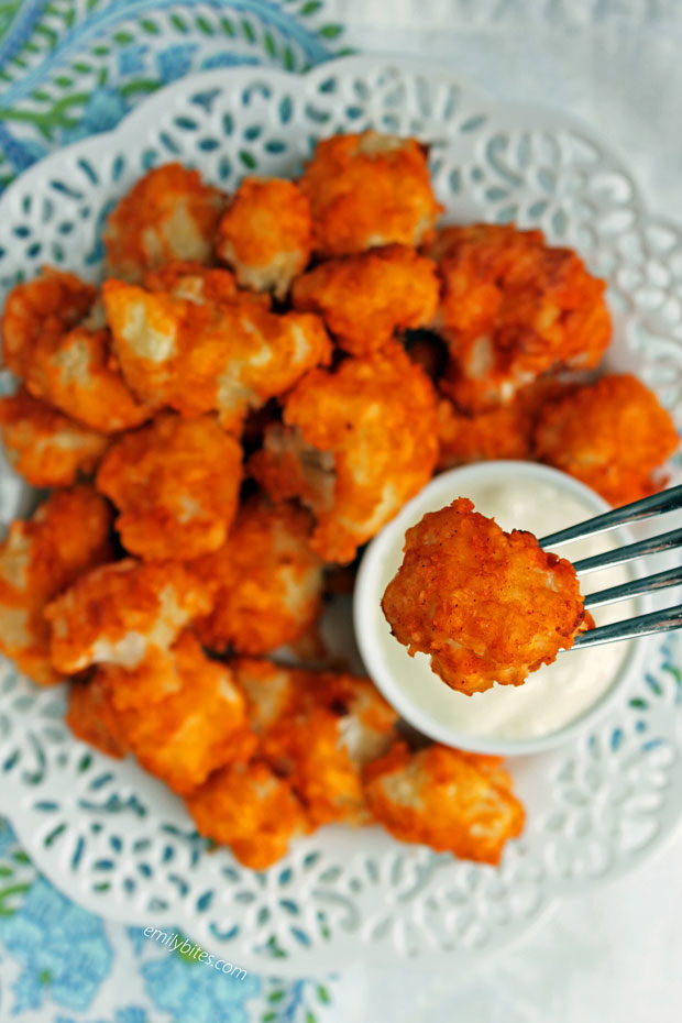 Buffalo Cauliflower Wings - Emily Bites